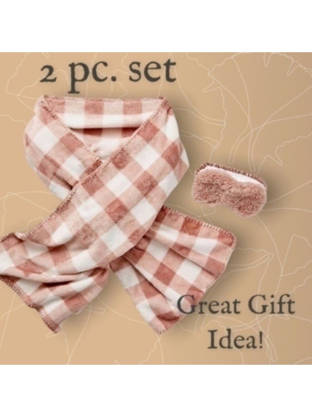 Matching 2-Pc. Neck Wrap & Eyemask Cold Weather SET NWT -GIFT IDEA-